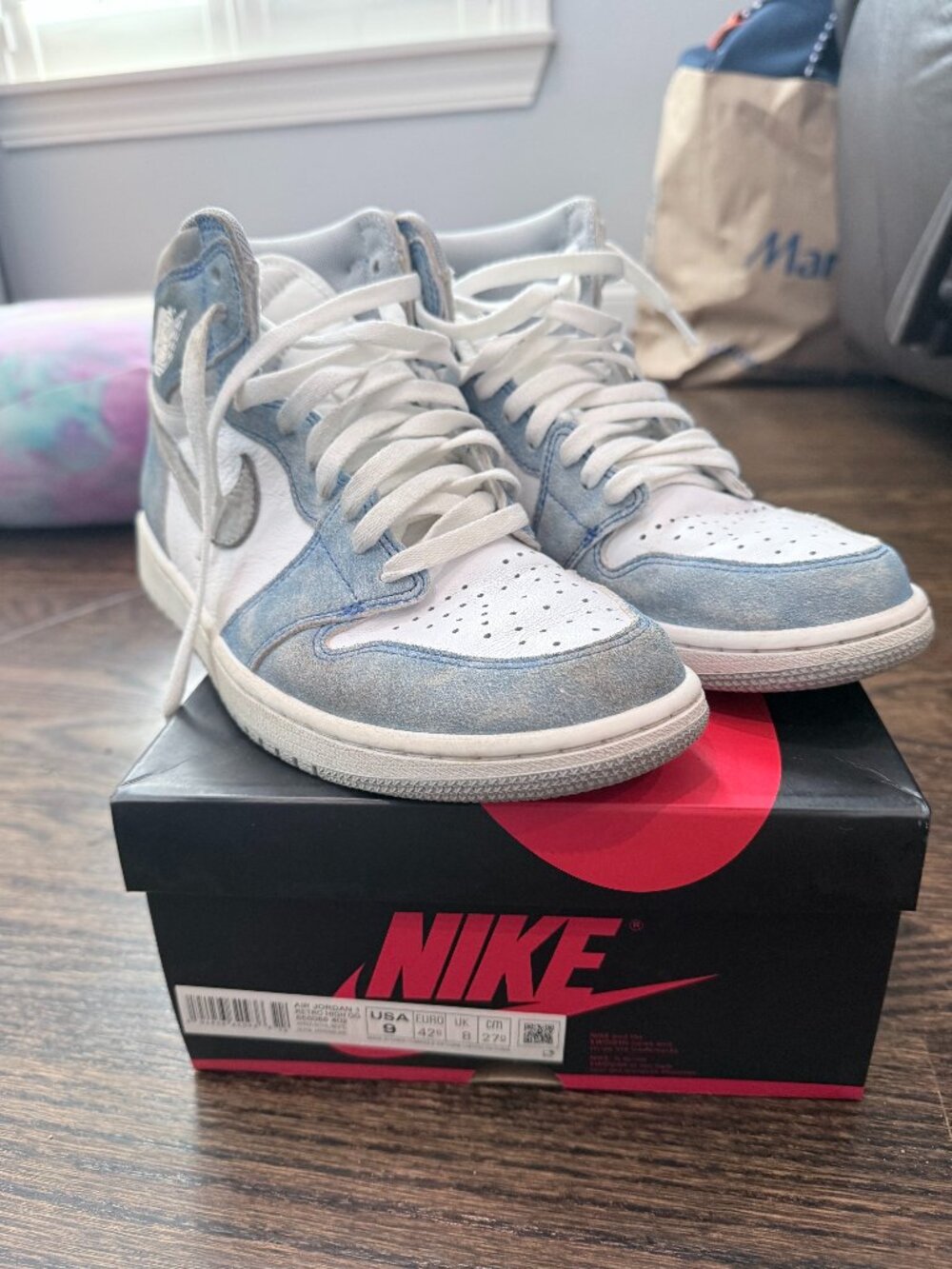 Nike Air Jordan 1 Retro High Hyper Royal Smoke 💨 Grey size 9